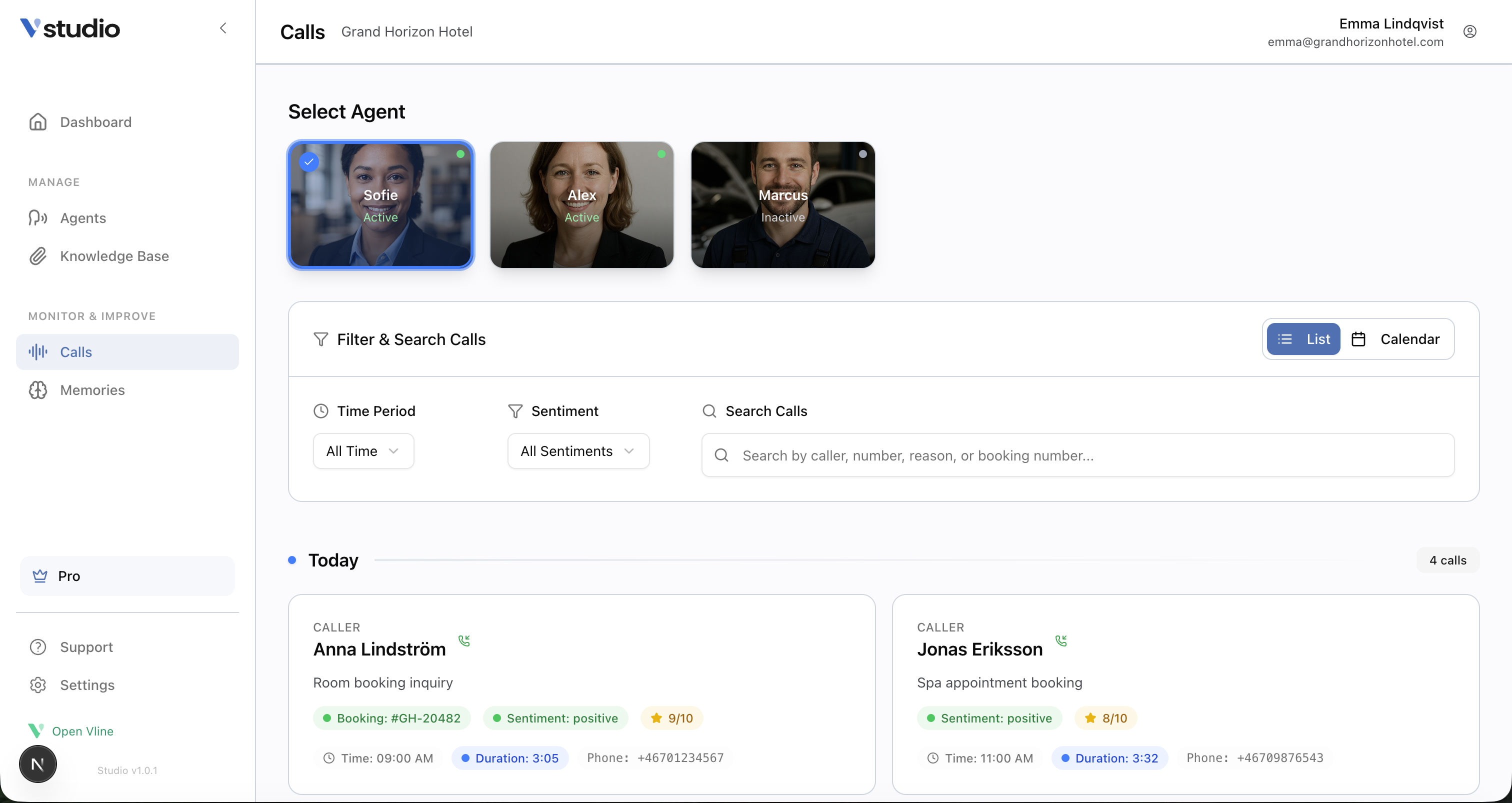 Hospitality screenshot